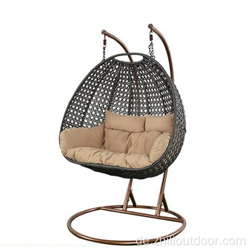 Outdoor Rattan Wicker Furniture Swing Doppelhängestuhl